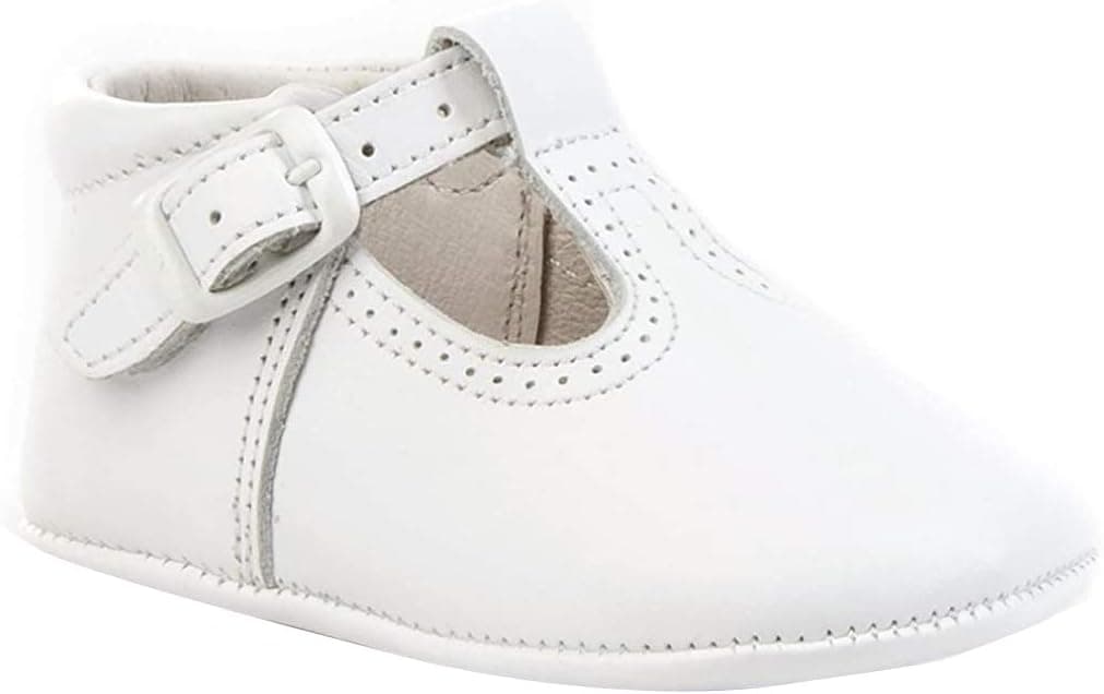 Zapatos Patucos de Bebé en Piel Auténtica Suave con Suela Antideslizante - Foto 1