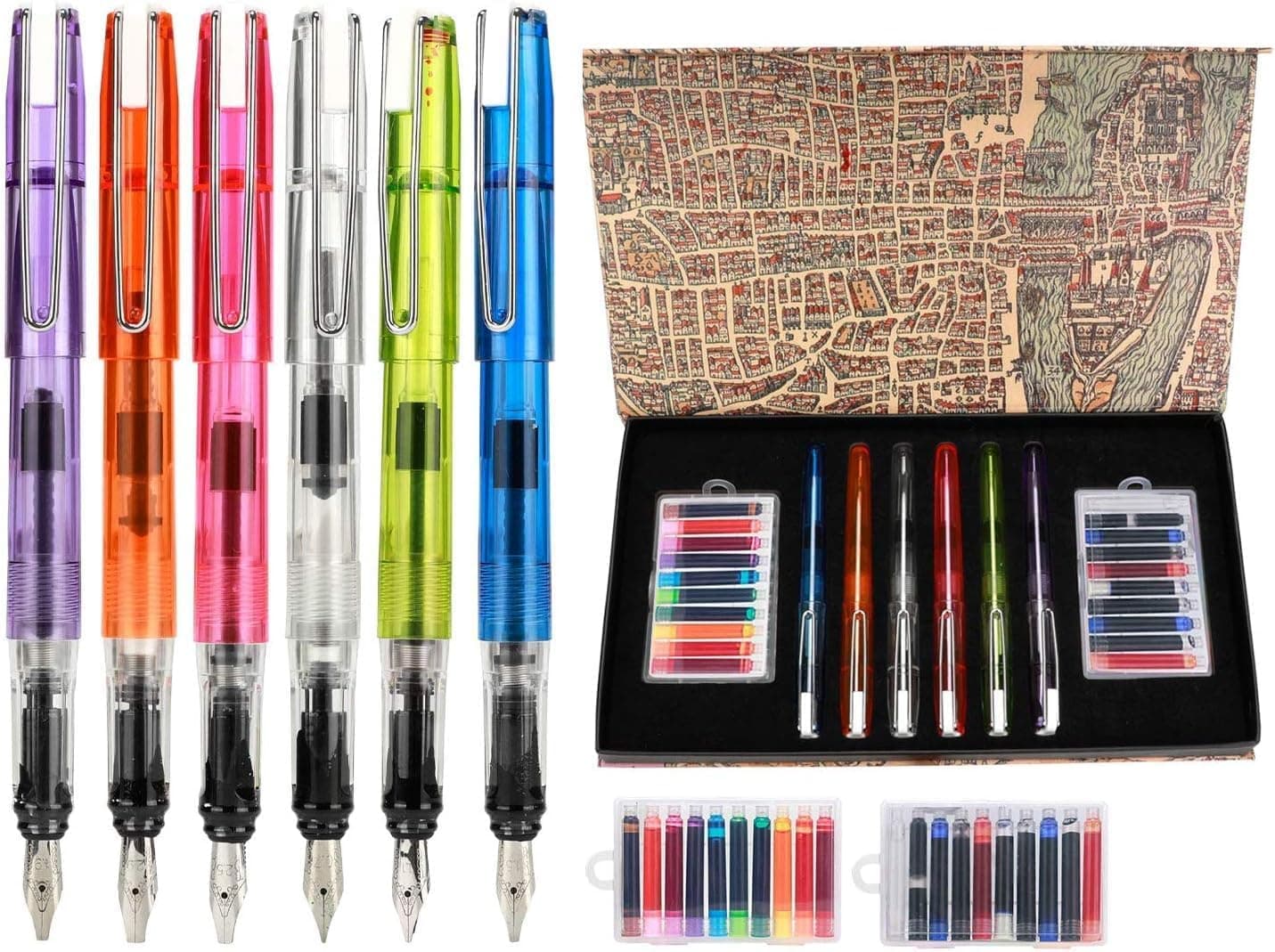 Kit Completo de Caligrafía y Lettering con 36 Rotuladores Punta Pincel Dual y Cuaderno de Prácticas - Foto 1