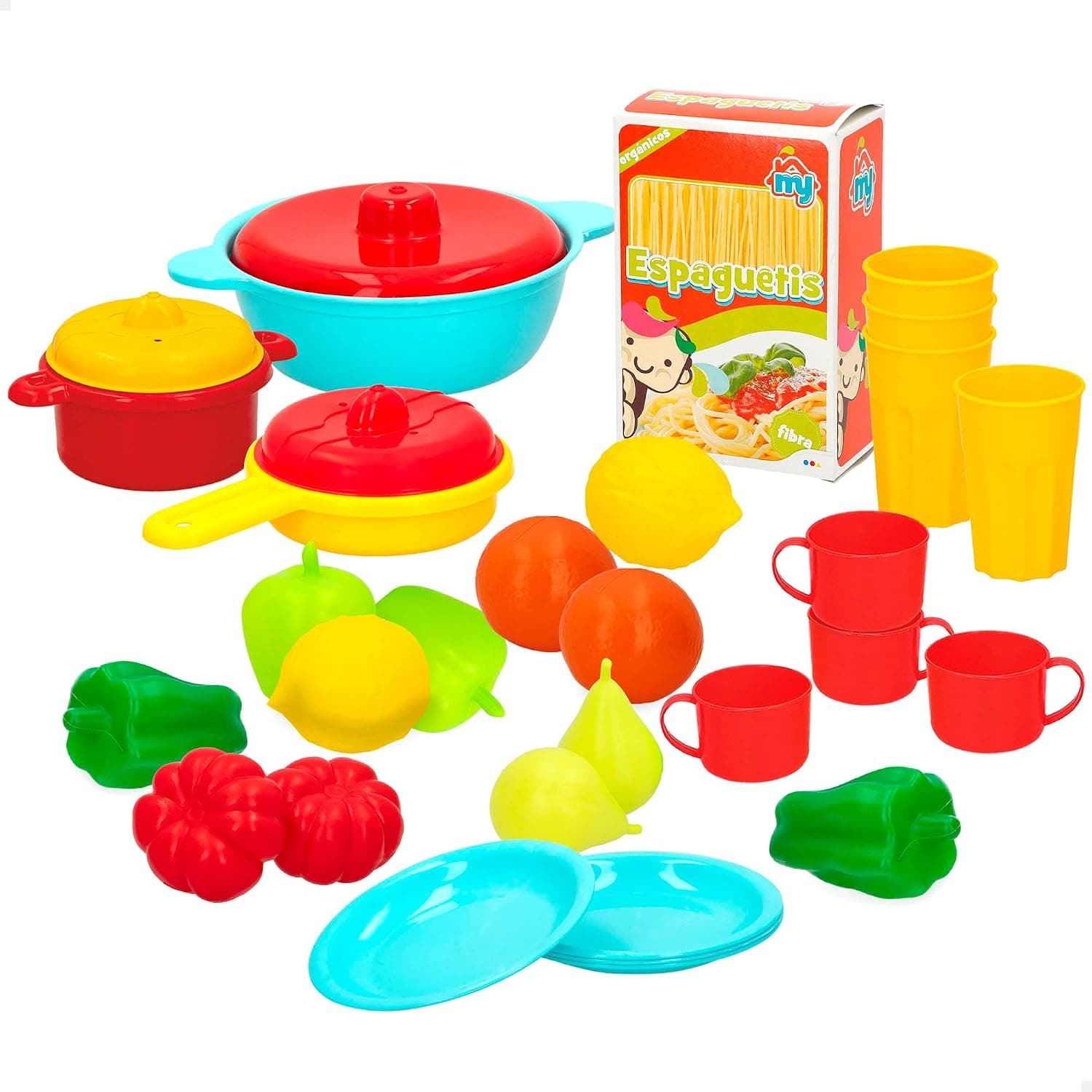 Set de Alimentos y Frutas de Madera para Cortar con Cuchillo Seguro y Velcro Crujiente - Foto 1
