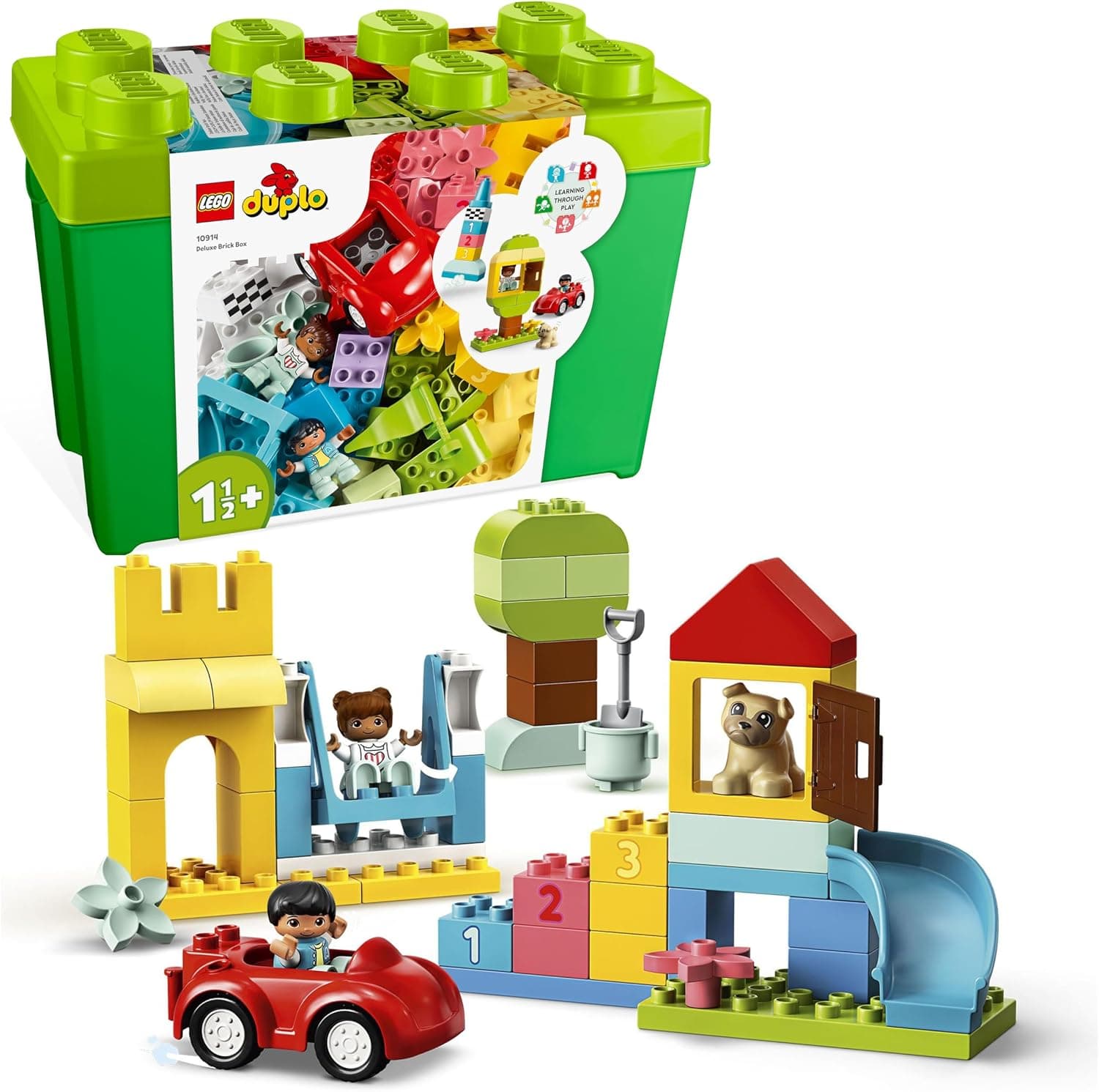 LEGO DUPLO Classic Caja de Ladrillos de Construcción con Caja de Almacenaje (65 Piezas) - Foto 1