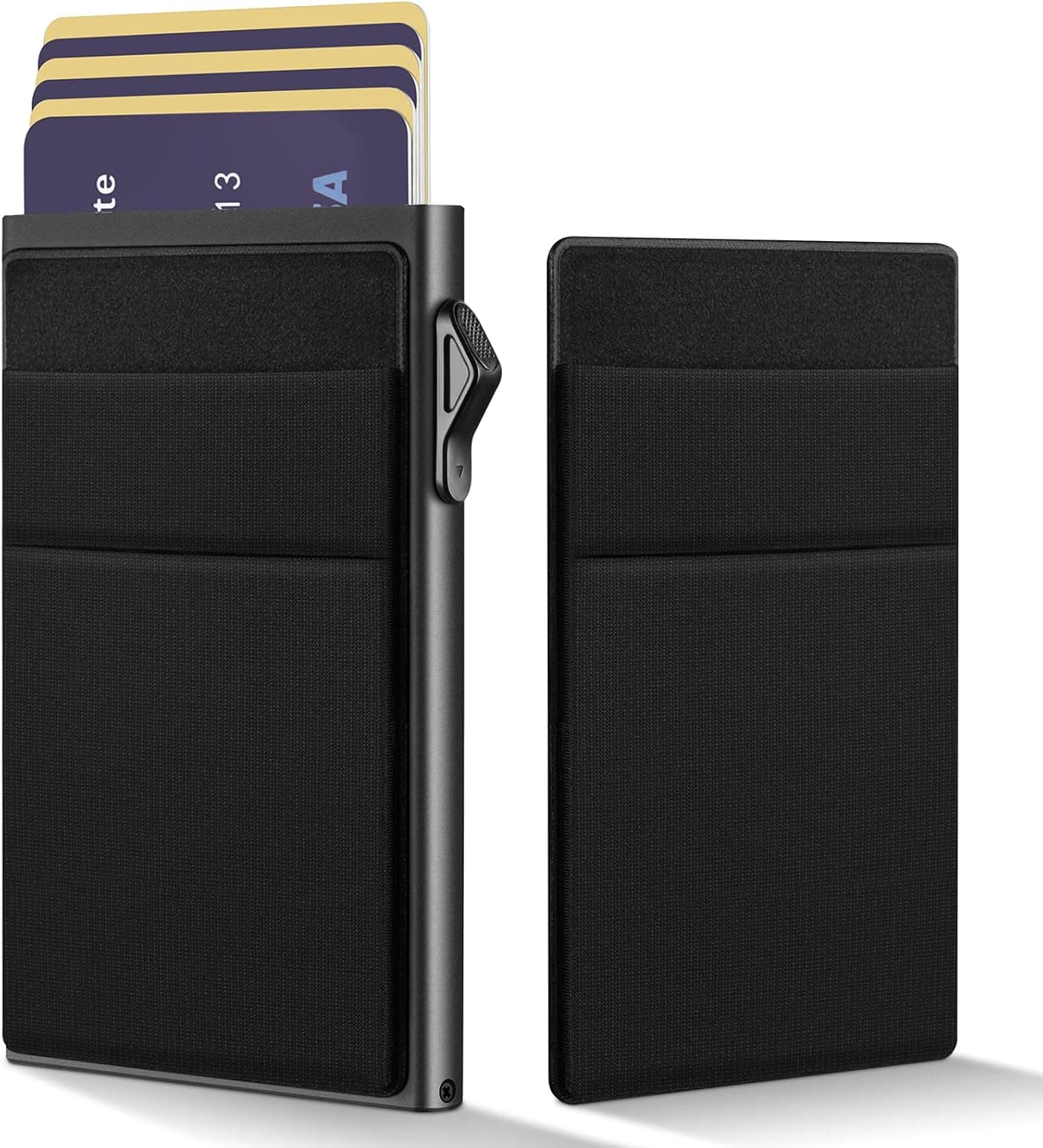Cartera Billetera Minimalista con Bloqueo RFID en Fibra de Carbono con Clip para Billetes - Foto 1