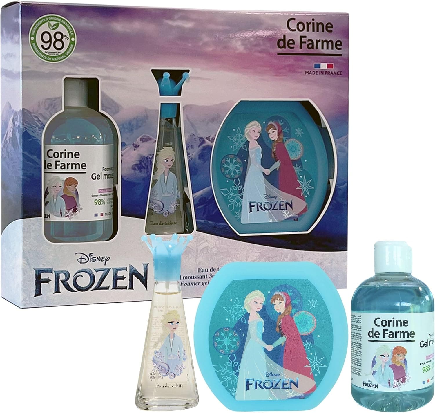 Disney Frozen II - Set de Colonia Infantil Elsa y Anna 100ml con Pulsera con Brillos - Foto 1