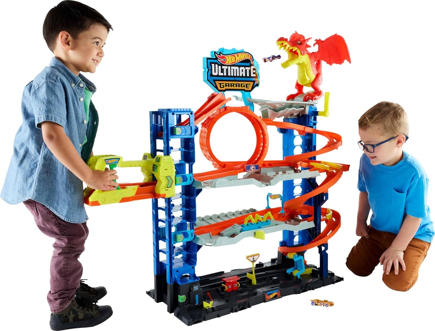 Hot Wheels City - Megagaraje con Ascensor Manual y Capacidad para 35 Coches - Foto 1