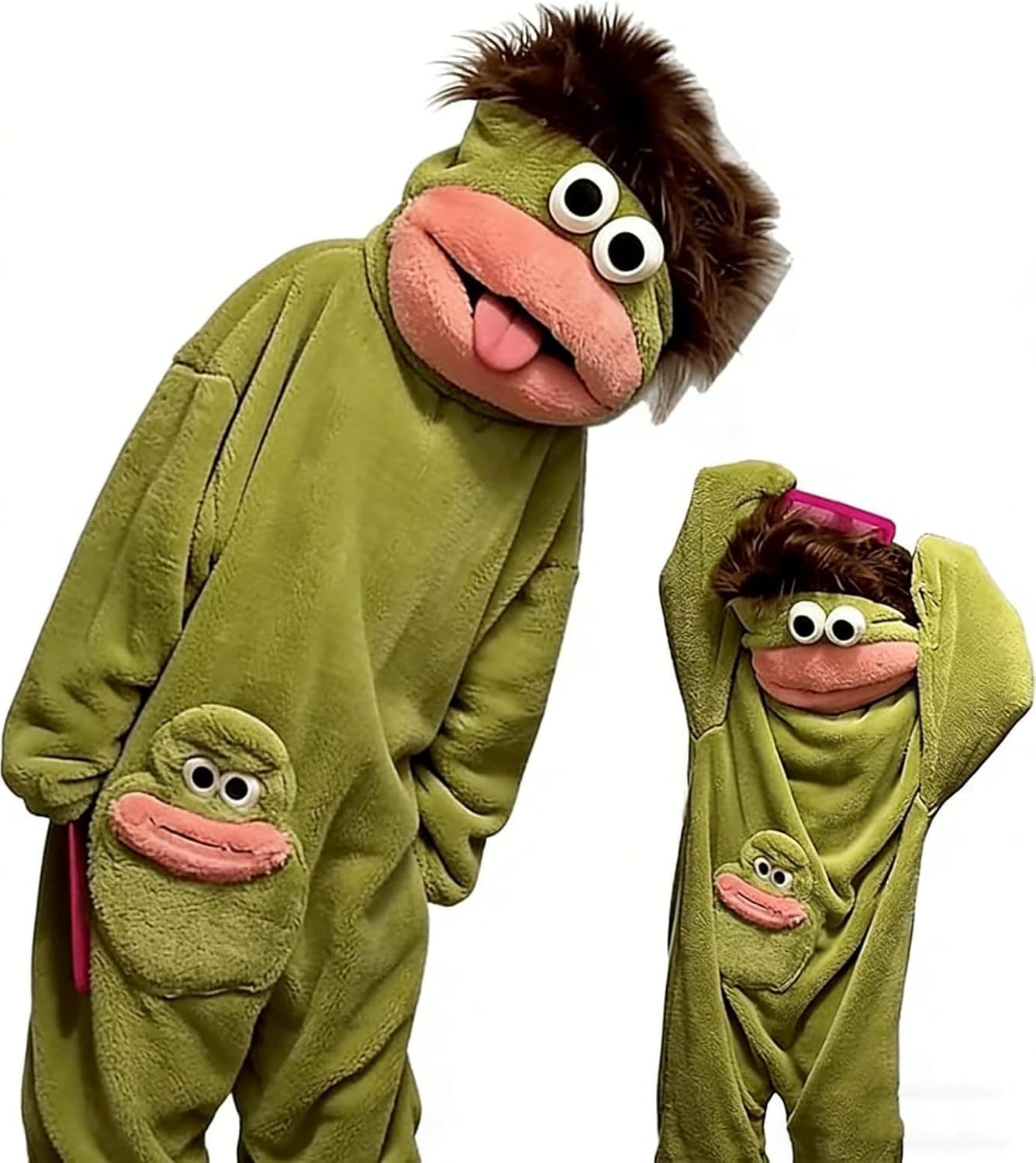 Pijama Entero Kigurumi de Forro Polar con Capucha de Dinosaurio y Cola Acolchada - Foto 1