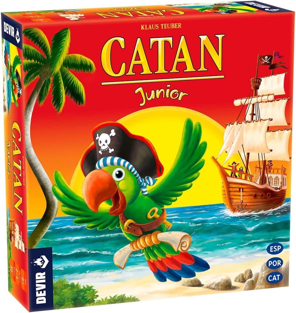 Devir - Catan Junior: El Clásico Juego de Estrategia Adaptado a Niños con Barcos y Piratas - Foto 1