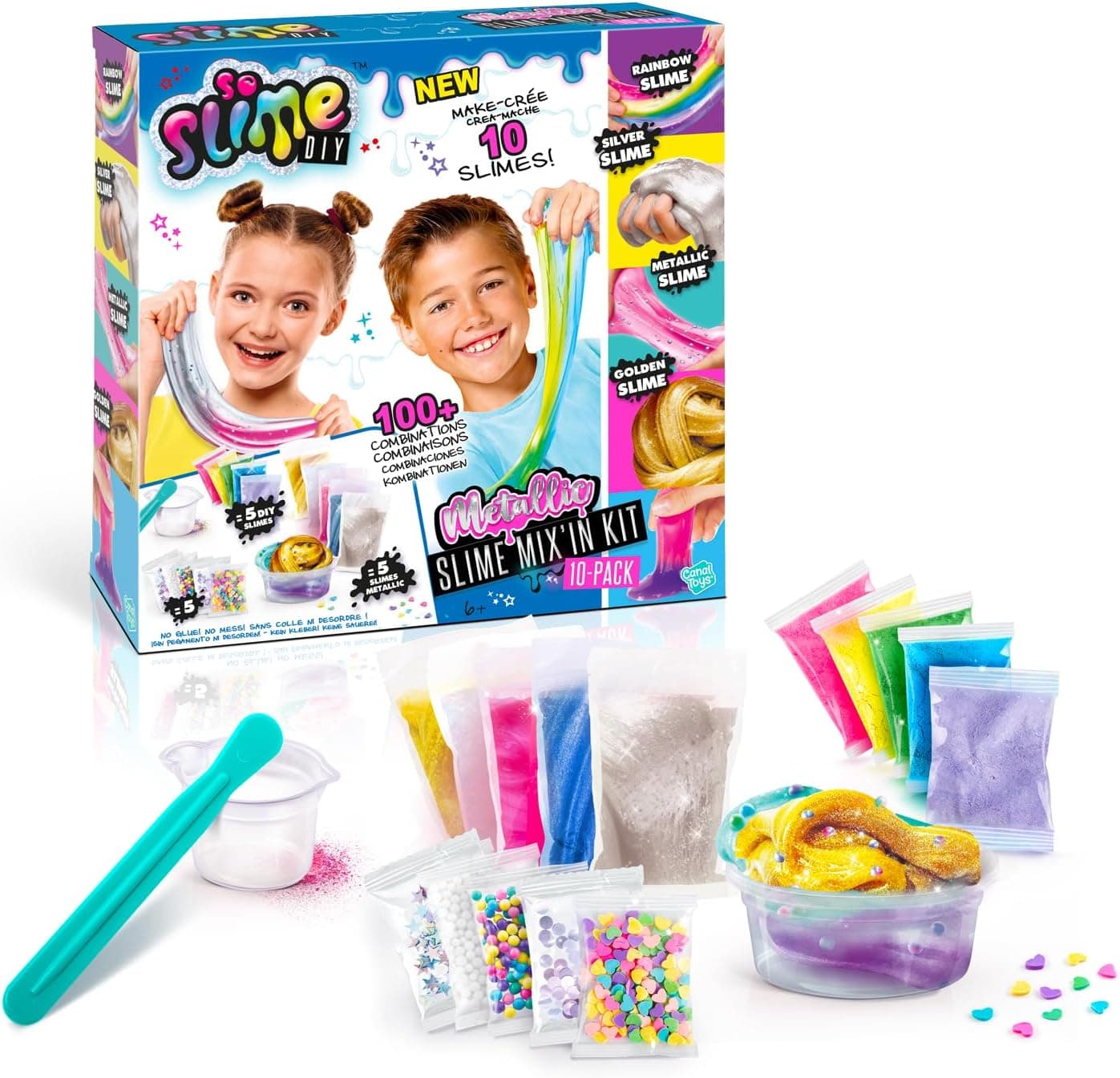 So Slime DIY - Fábrica de Slime sin Pegamento Ni Bórax con Purpurinas y Aromas Mágicos - Foto 1