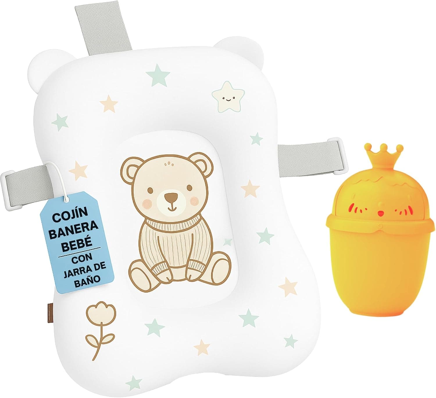 Skip Hop Moby - Bañera Evolutiva 3 Etapas con Cojín de Malla Smart Sling en Forma de Ballena - Foto 1