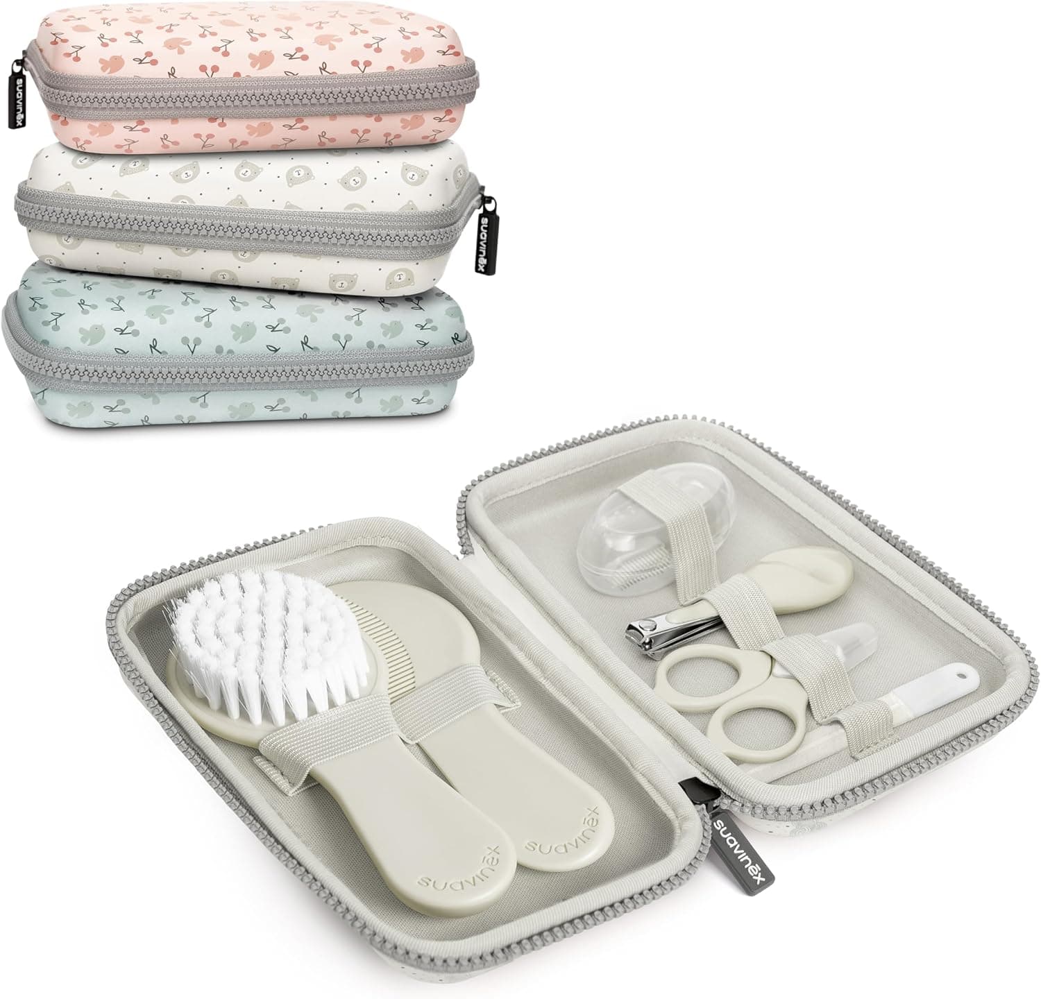 Suavinex Baby Care - Neceser de Higiene para Bebé con Termómetro, Cepillo, Peine y Tijeritas - Foto 1