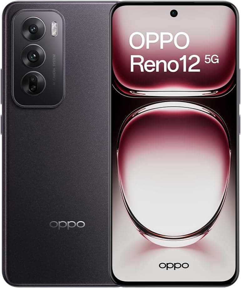 OPPO Reno12 5G - Smartphone Libre con IA Generativa de Retrato, Pantalla Infinita Curva 3D 120Hz y Batería 5000 mAh 80W SUPERVOOC - Foto 1