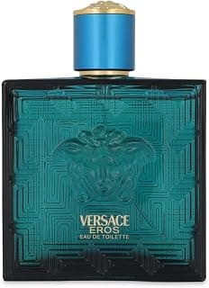Versace Eros - Eau de Toilette 100ml con Notas de Menta, Manzana Verde y Vainilla