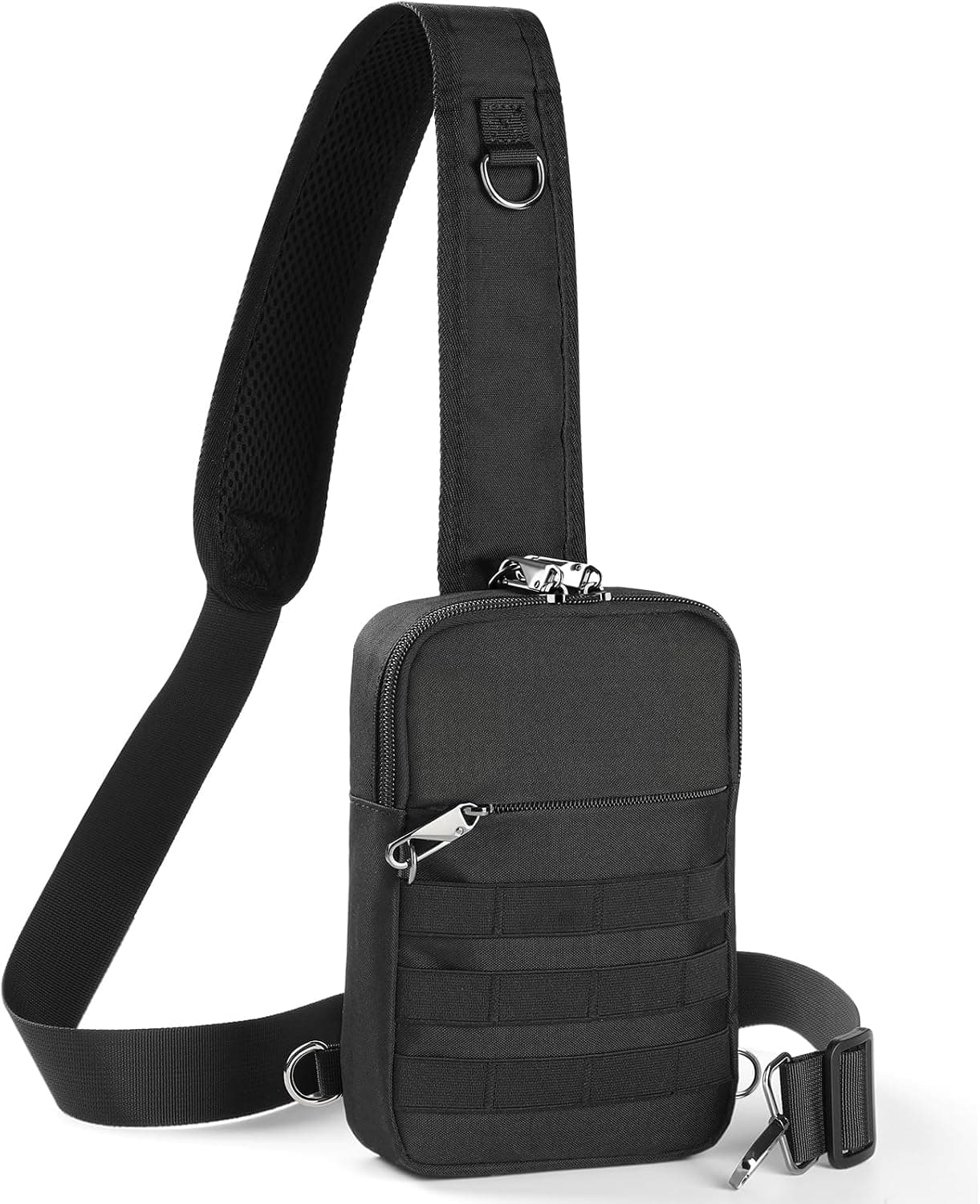 Bandolera Táctica Pequeña Unisex con Cinchas Molle y Mosquetón Metálico - Foto 1
