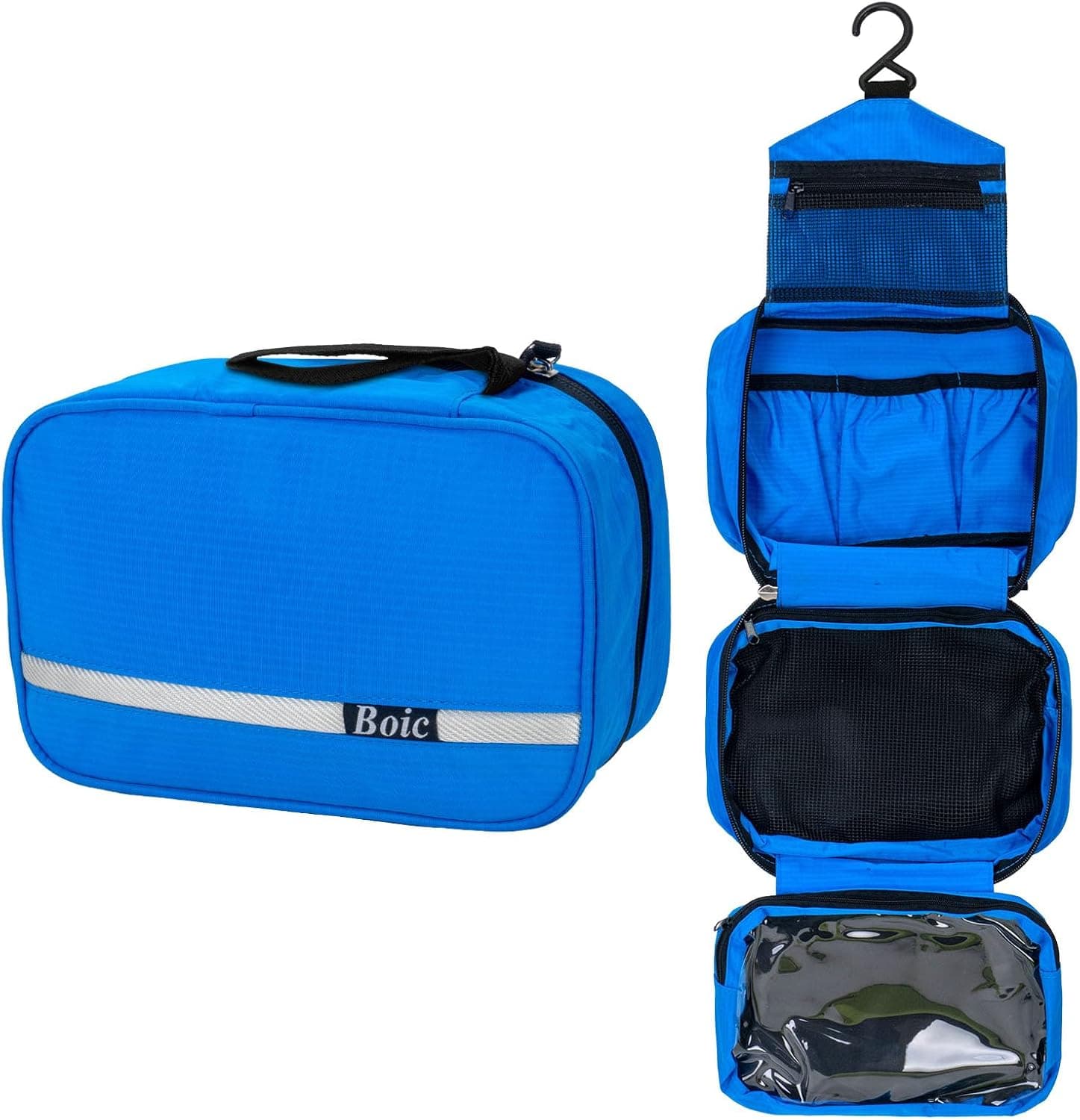 Neceser de Viaje Colgante Plegable Impermeable con Gancho Giratorio 360° para Campamentos - Foto 1
