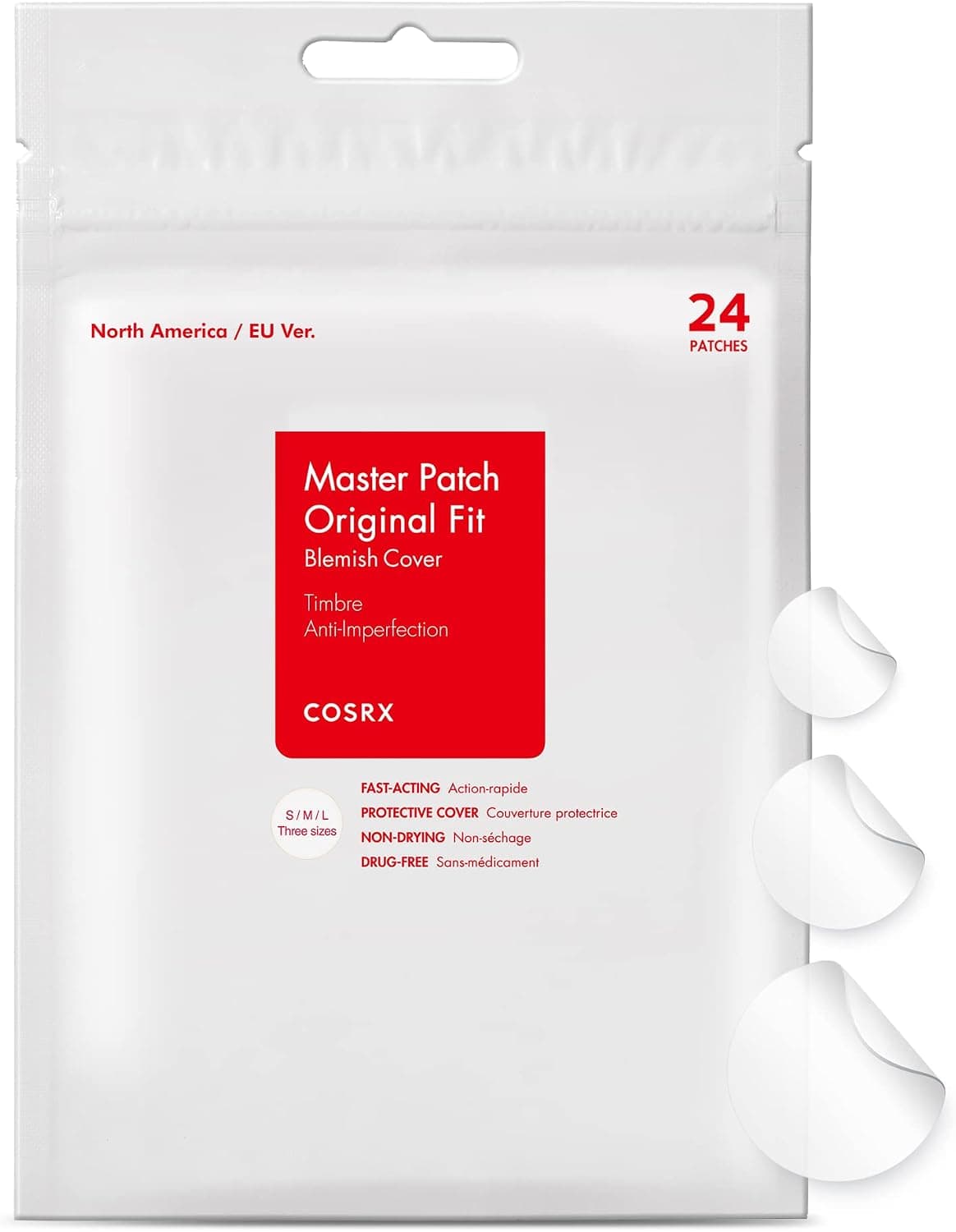 COSRX Acne Pimple Master Patch - Pack de 24 Parches Invisibles Curativos de Hidrocoloide - Foto 1