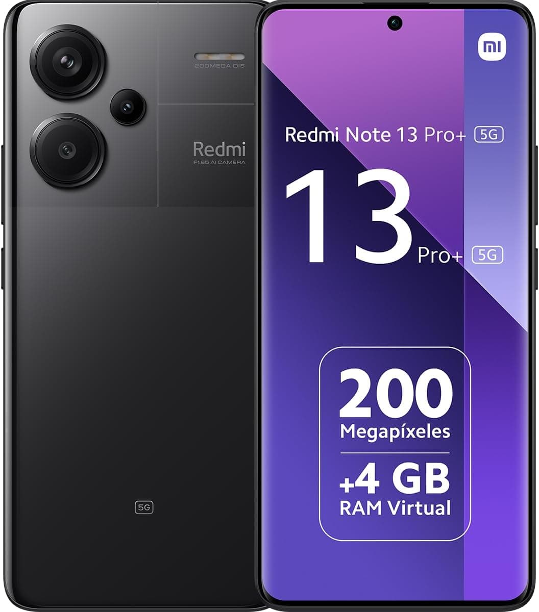 Xiaomi Redmi Note 13 Pro+ 5G - Pantalla Curva AMOLED 1.5K 120Hz, Cámara de 200 MP con OIS y Carga Ultrarrápida 120W HyperCharge - Foto 1